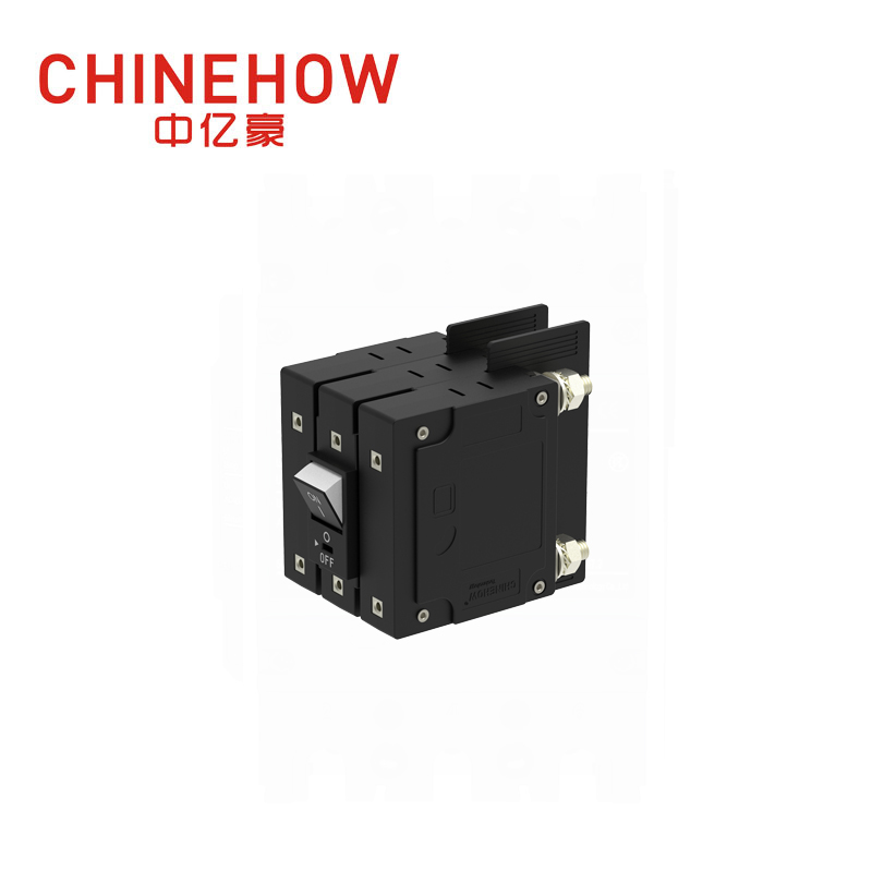 CVP-FR Hydraulic Magnetic Circuit Breaker Flat Rocker Actuator with Guard with M6 Stud 3P 