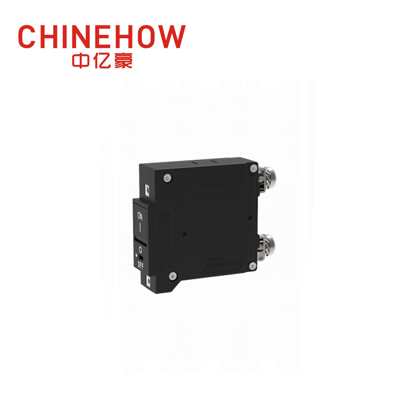 CVP-TH Hydraulic Magnetic Circuit Breaker Flat Rocker Actuator with Guard and M5 Screw Bus 1P 