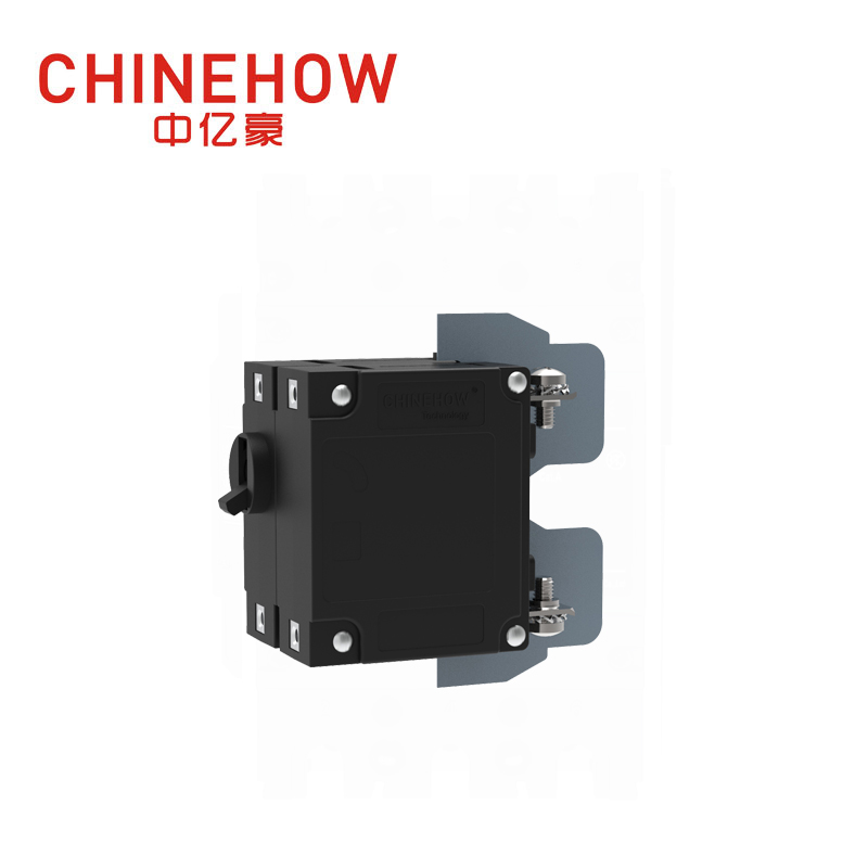 CVP-TH Hydraulic Magnetic Circuit Breaker Short Handle Actuator with M4 Screw With Upturend Lugs 2P 