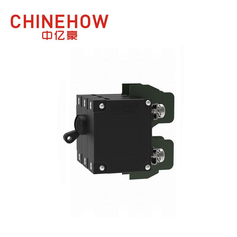 CVP-TH Hydraulic Magnetic Circuit Breaker Long Handle Actuator per Pole with M5 Screw Bus 3P 