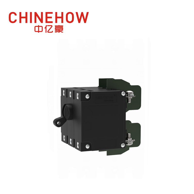 CVP-TH Hydraulic Magnetic Circuit Breaker Long Handle Actuator per Pole with M4 Screw With Upturend Lugs 3P 