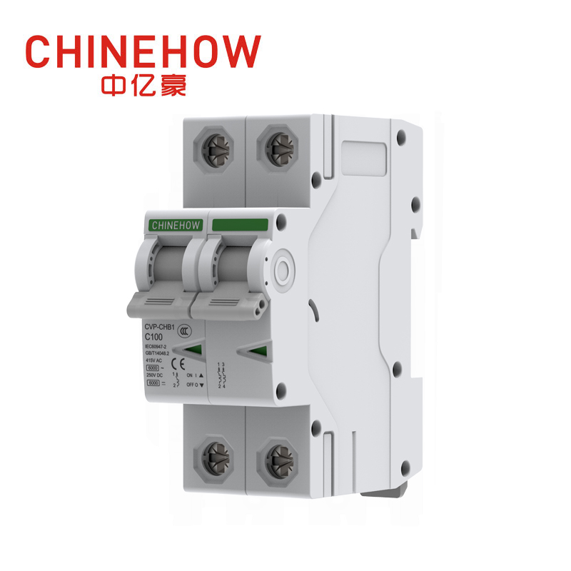 CVP-CHB1 Series IEC 2P White Miniature Circuit Breaker