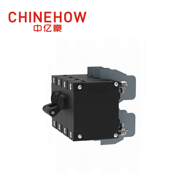 CVP-TH Hydraulic Magnetic Circuit Breaker Long Handle Actuator 2Pole with M4 Screw With Upturend Lugs 4P 
