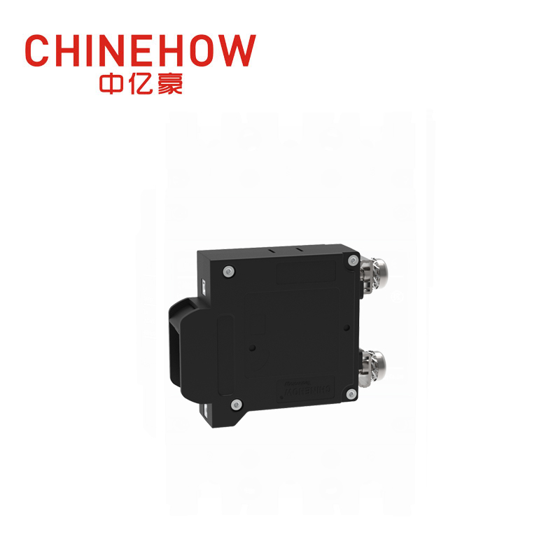 CVP-TH Hydraulic Magnetic Circuit Breaker Angle Rocker Actuator with Guard and M5 Screw Bus 1P 