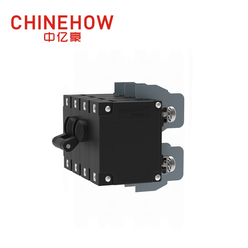 CVP-TH Hydraulic Magnetic Circuit Breaker Long Handle Actuator 2Pole with M5 Screw Bus 4P 