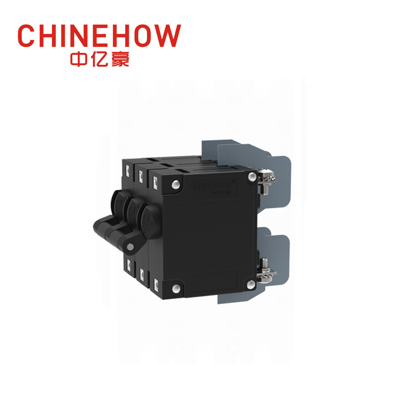 CVP-TH Hydraulic Magnetic Circuit Breaker Long Handle Actuator Per Unit with M4 Screw With Upturend Lugs 3P 