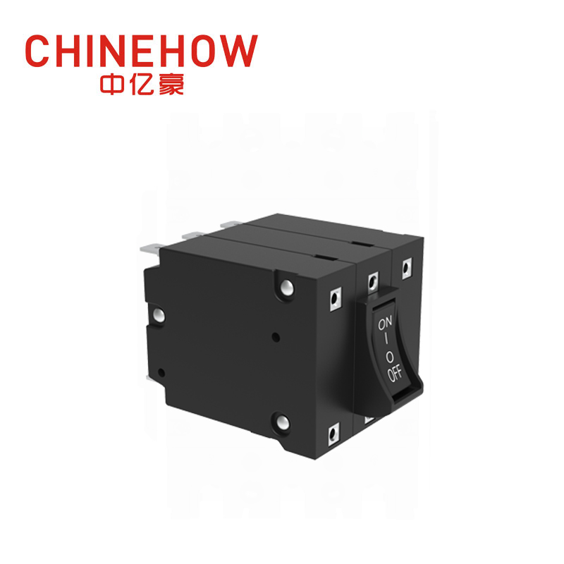 CVP-BM Hudraulic Magnetic Circuit Breaker Angle Rocker With Guard Actuator with Tab(Q.C.250) 3P 