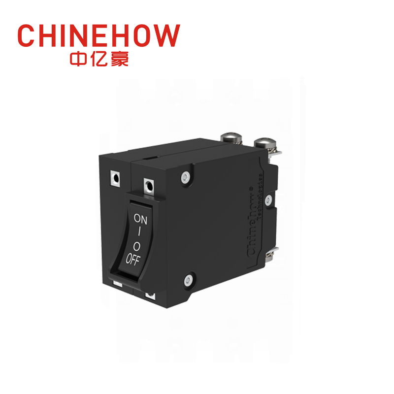 CVP-BM Hudraulic Magnetic Circuit Breaker Angle Rocker With Guard Actuator with M4 Screw Bus 2P 