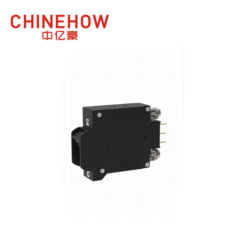 CVP-TH Hydraulic Magnetic Circuit Breaker Angle Rocker Actuator with Guard auxiliary switch and M5 Screw Bus 1P 