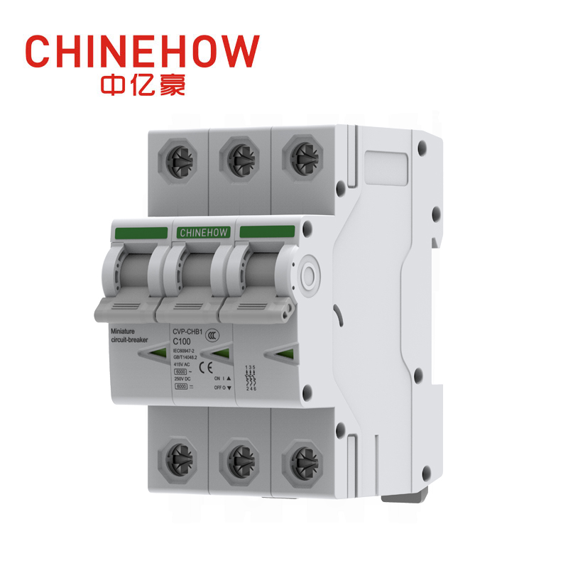 CVP-CHB1 Series IEC 3P White Miniature Circuit Breaker