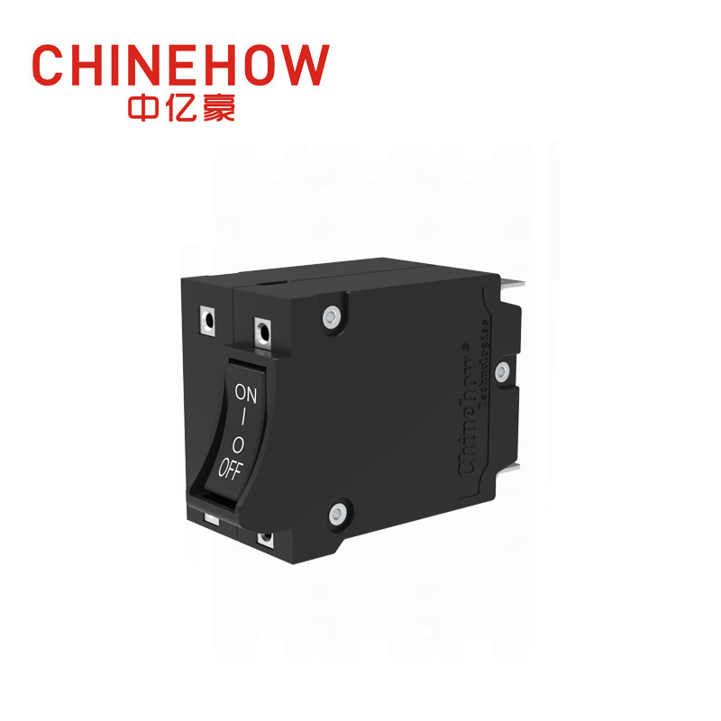 CVP-BM Hudraulic Magnetic Circuit Breaker Angle Rocker With Guard Actuator with Tab(Q.C.250) 2P 