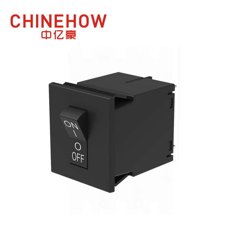 CVP-SM Hudraulic Magnetic Circuit Breaker Angle Rocker Actuator with M4 Screw Bus 2P Black Auxiliary Switch