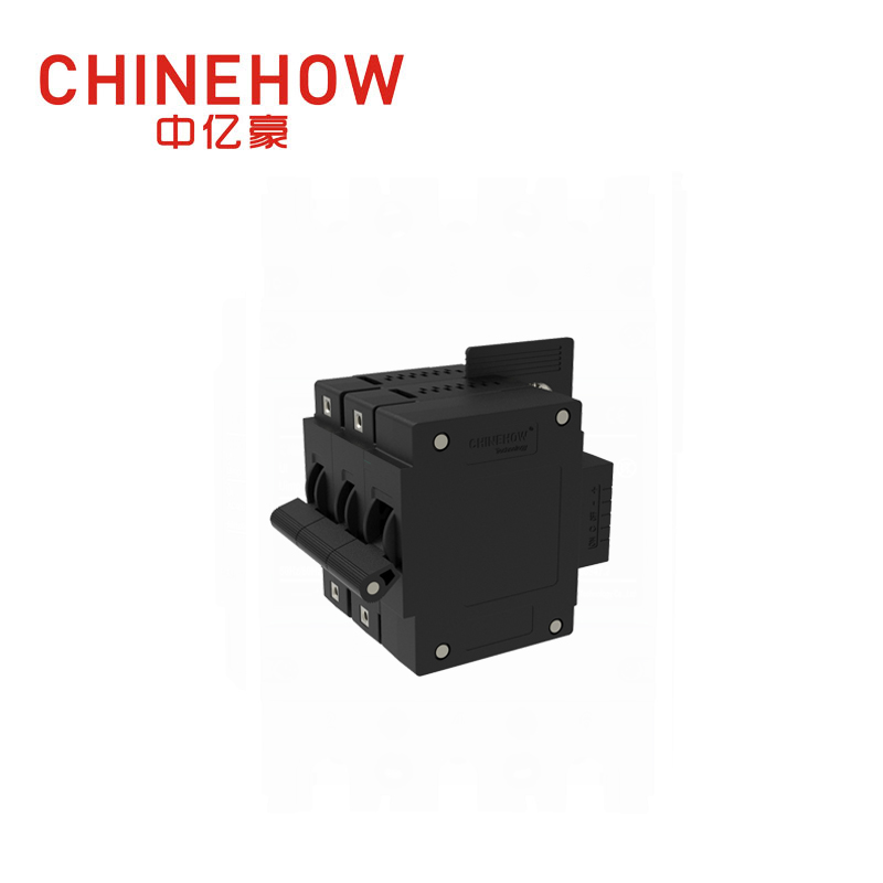 CVP-FR Hydraulic Magnetic Circuit Breaker Long Handle Actuator with M5 Screw and Terminal Barriers 2P + Remote Control 