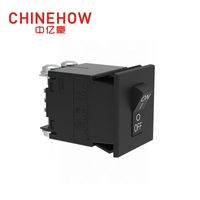 CVP-SM Hudraulic Magnetic Circuit Breaker Angle Rocker Actuator with M4 Screw Bus 2P Black Auxiliary Switch