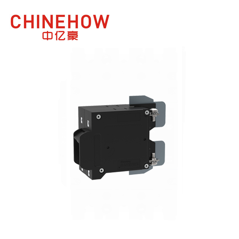 CVP-TH Hydraulic Magnetic Circuit Breaker Angle Rocker Actuator with Guard and M4 Screw With Upturend Lugs 2P 