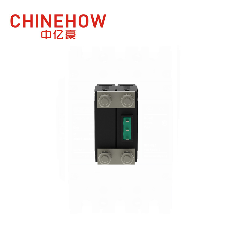 CVP-FR Hydraulic Magnetic Circuit Breaker Long Handle Actuator Per Pole with M6 Stud and Auxiliary Switch 2P 