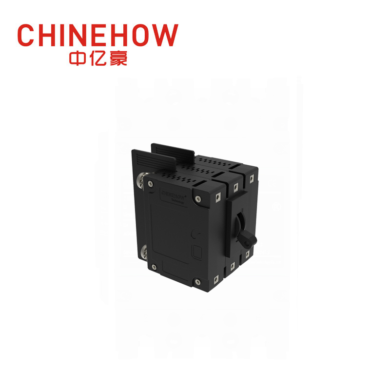 CVP-FR Hydraulic Magnetic Circuit Breaker Long Handle Actuator Per Unit with M5 Screw and Terminal Barriers 3P 