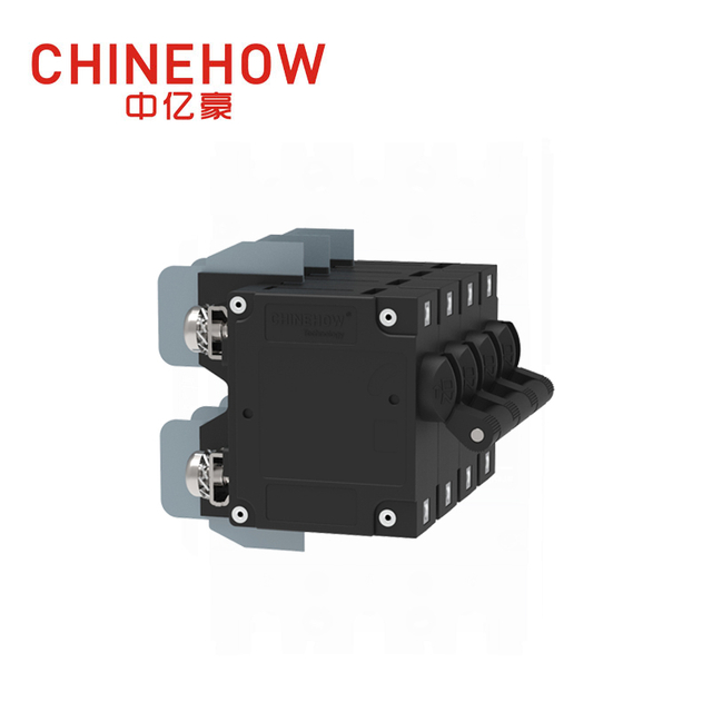CVP-TH Hydraulic Magnetic Circuit Breaker Long Handle Actuator Per Unit with M5 Screw Bus 4P 