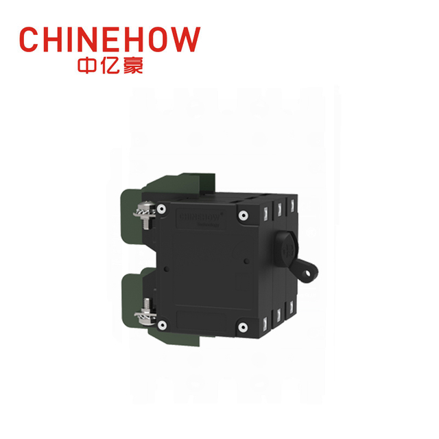 CVP-TH Hydraulic Magnetic Circuit Breaker Long Handle Actuator per Pole with M4 Screw With Upturend Lugs 3P 