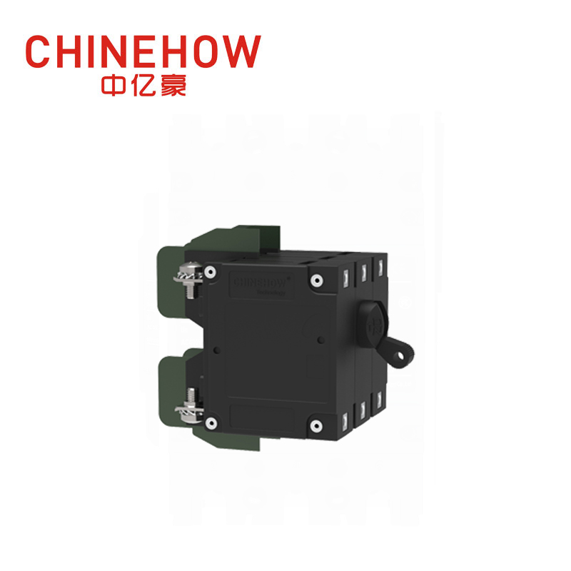 CVP-TH Hydraulic Magnetic Circuit Breaker Long Handle Actuator per Pole with M4 Screw With Upturend Lugs 3P 