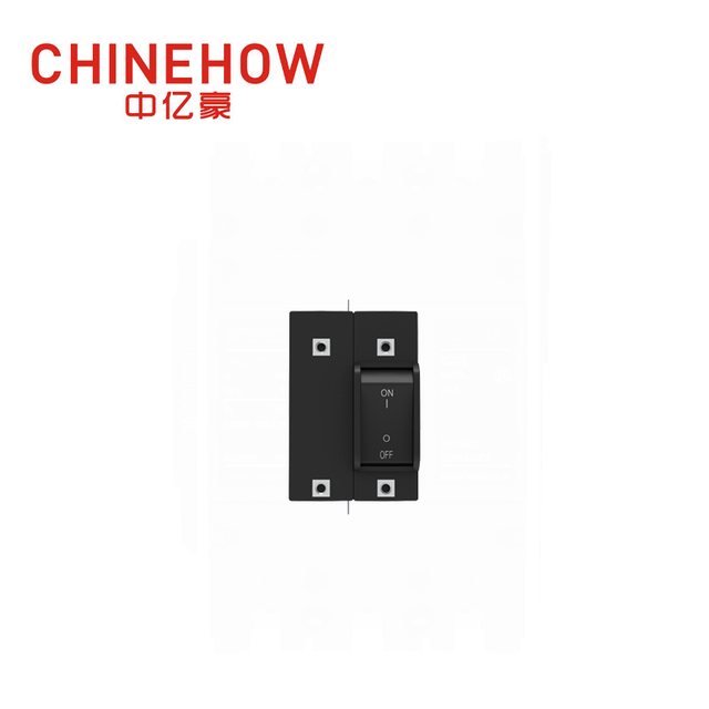 CVP-TH Hydraulic Magnetic Circuit Breaker Angle Rocker Actuator with Guard and M4 Screw With Upturend Lugs 2P 