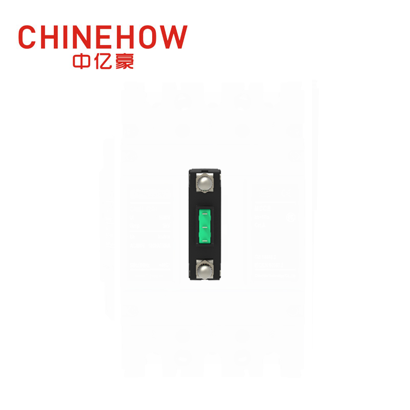CVP-FR Hydraulic Magnetic Circuit Breaker Angle Rocker Actuator with Guard with Bullet and Auxiliary Switch 1P 