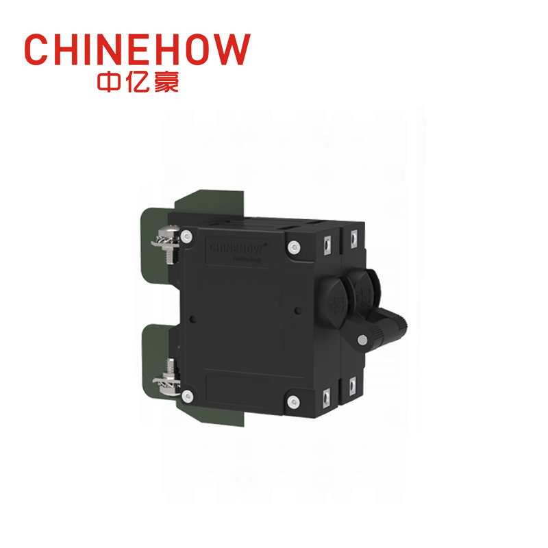 CVP-TH Hydraulic Magnetic Circuit Breaker Long Handle Actuator Per Unit with M4 Screw With Upturend Lugs 2P 