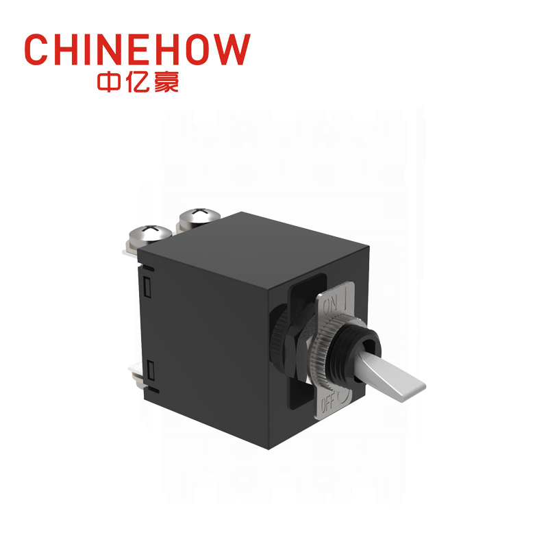 CVP-SM Hudraulic Magnetic Circuit Breaker Paddle Actuator with M4 Screw Bus 2P Black