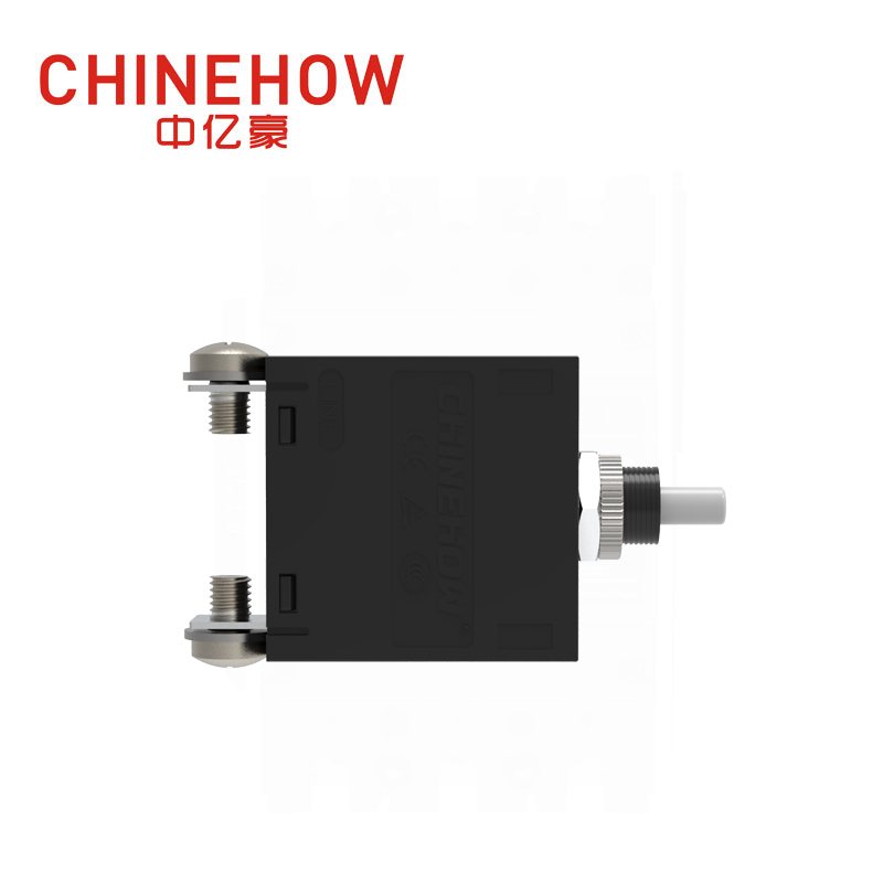 CVP-SM Hudraulic Magnetic Circuit Breaker Push To Reset Actuator with M4 Screw Bus 1P Black