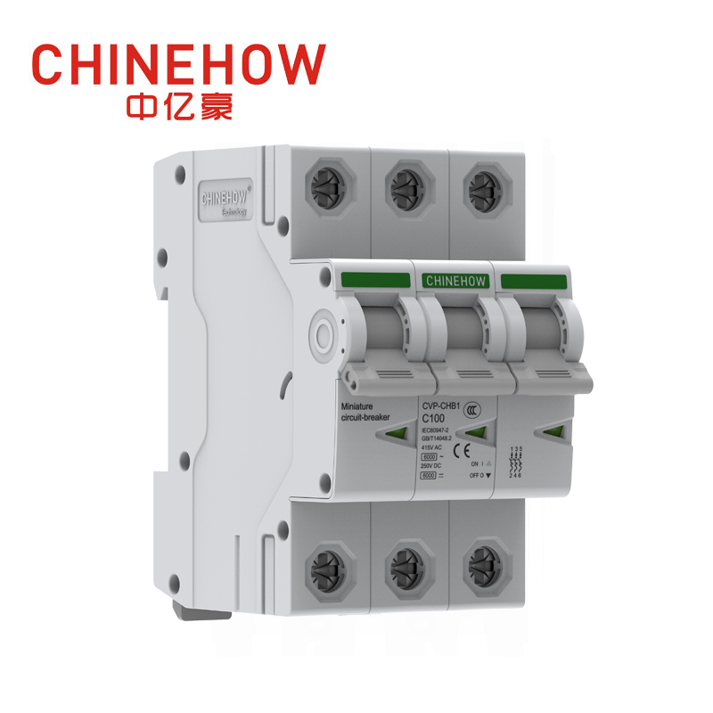 CVP-CHB1 Series IEC 3P White Miniature Circuit Breaker
