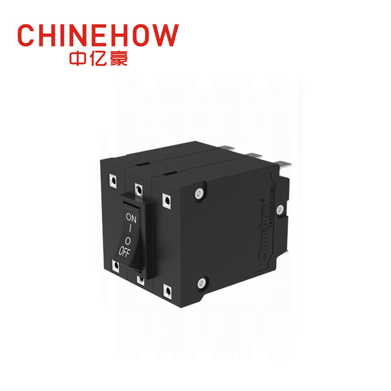 CVP-BM Hudraulic Magnetic Circuit Breaker Angle Rocker Actuator with Tab(Q.C.250) 3P 