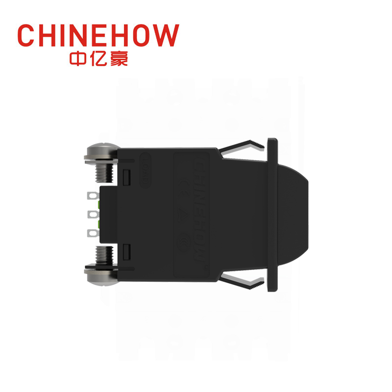 CVP-SM Hudraulic Magnetic Circuit Breaker Angle Rocker With Guard Actuator with M4 Screw Bus 1P Black Auxiliary Switch