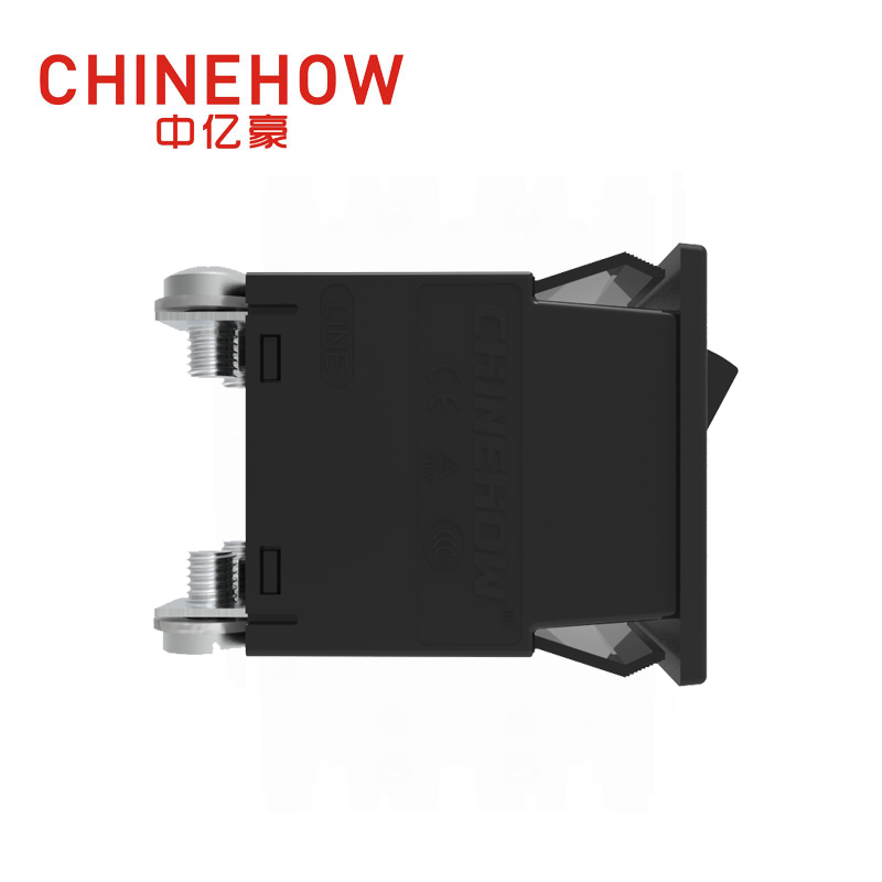 CVP-SM Hudraulic Magnetic Circuit Breaker Angle Rocker Actuator with M4 Screw Bus 2P Black