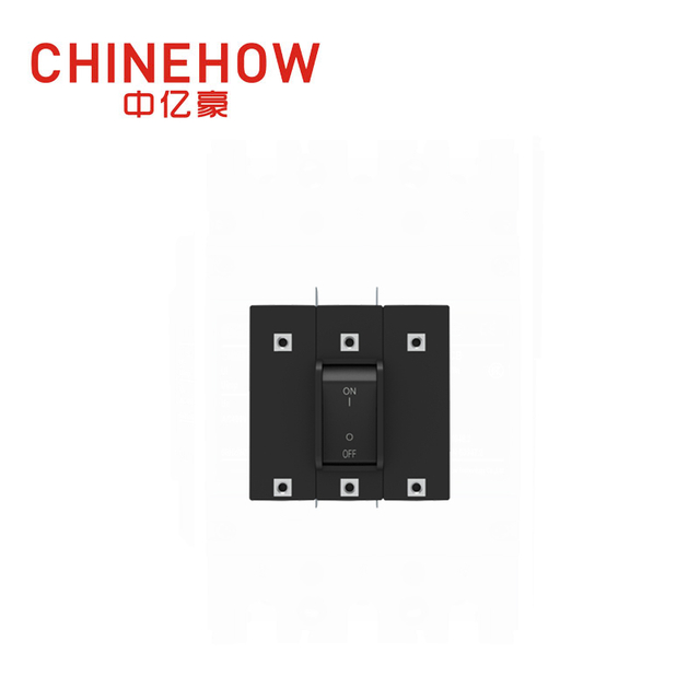 CVP-TH Hydraulic Magnetic Circuit Breaker Angle Rocker Actuator with Guard and M5 Screw Bus 3P 