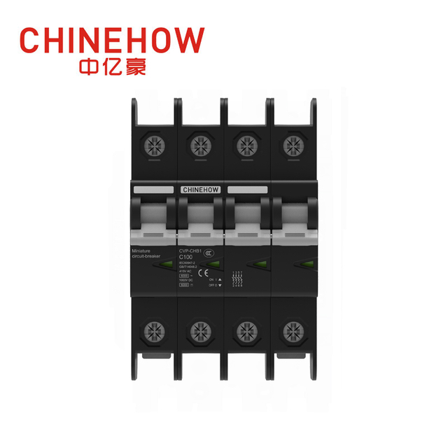 CVP-CHB1 Series 4P Black Miniature Circuit Breaker
