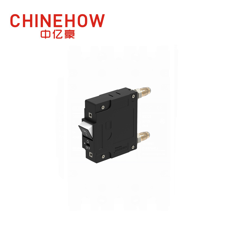 CVP-FR Hydraulic Magnetic Circuit Breaker Flat Rocker Actuator with Guard with Bullet 1P