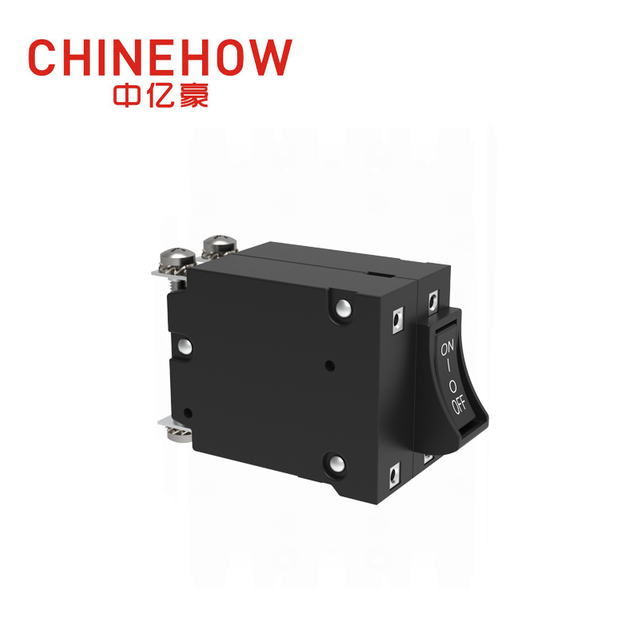 CVP-BM Hudraulic Magnetic Circuit Breaker Angle Rocker With Guard Actuator with M4 Screw Bus 2P 