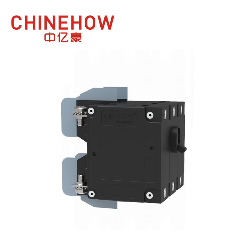 CVP-TH Hydraulic Magnetic Circuit Breaker Short Handle Actuator with M4 Screw With Upturend Lugs 3P 