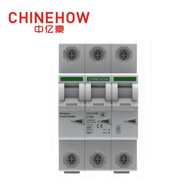 CVP-CHB1 Series IEC 3P White Miniature Circuit Breaker