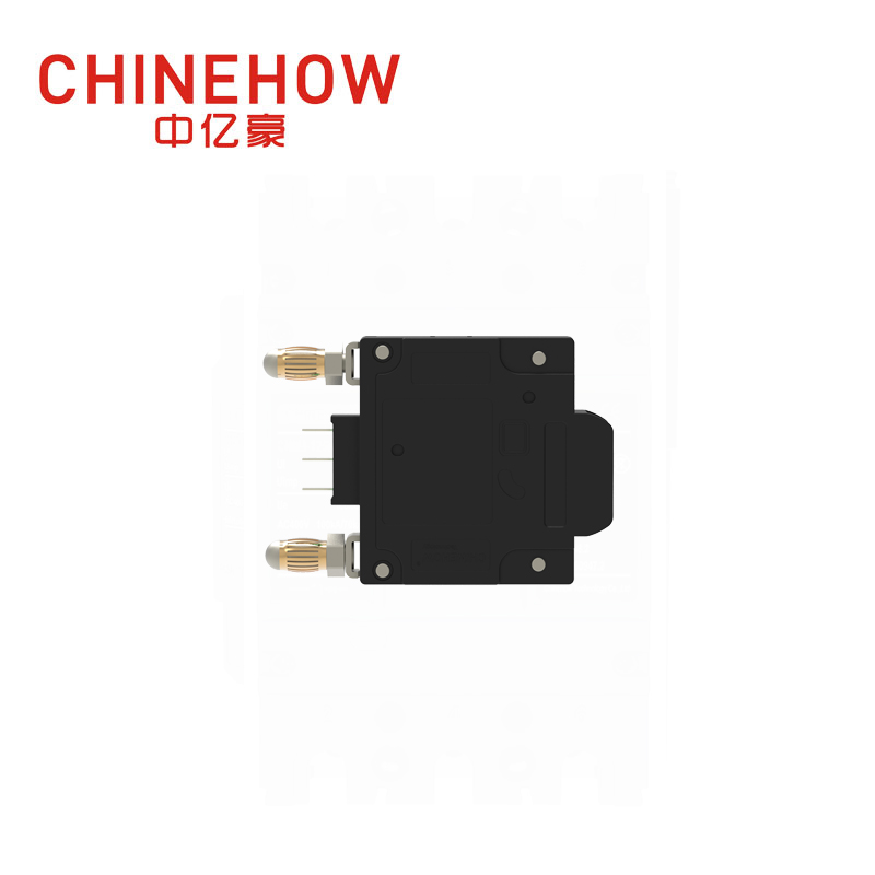 CVP-FR Hydraulic Magnetic Circuit Breaker Angle Rocker Actuator with Guard with Bullet and Auxiliary Switch 1P 