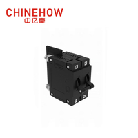 CVP-FR Hydraulic Magnetic Circuit Breaker Long Handle Actuator Per Pole with M6 Stud and Terminal Barriers 2P 