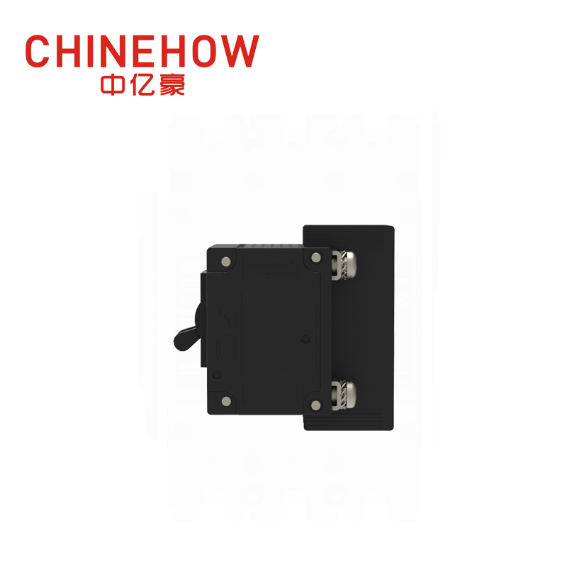 CVP-FR Hydraulic Magnetic Circuit Breaker Long Handle Actuator Per Unit with M5 Screw and Terminal Barriers 4P