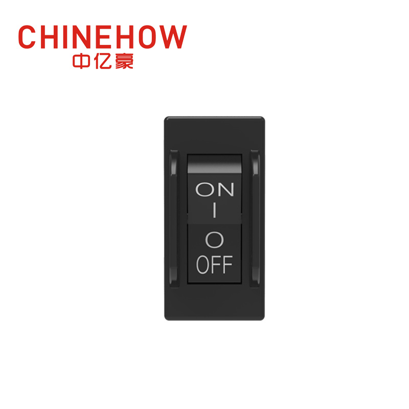 CVP-SM Hudraulic Magnetic Circuit Breaker Angle Rocker With Guard Actuator with Tab(Q.C.250) 1P Black