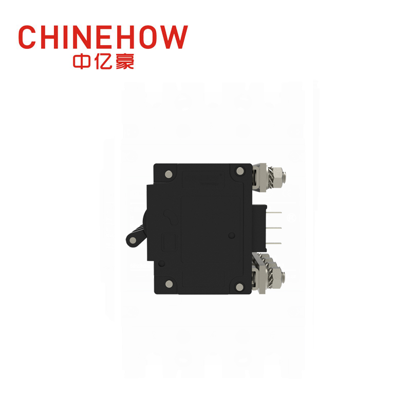 CVP-FR Hydraulic Magnetic Circuit Breaker Long Handle Actuator Per Pole with M6 Stud and Auxiliary Switch 4P 