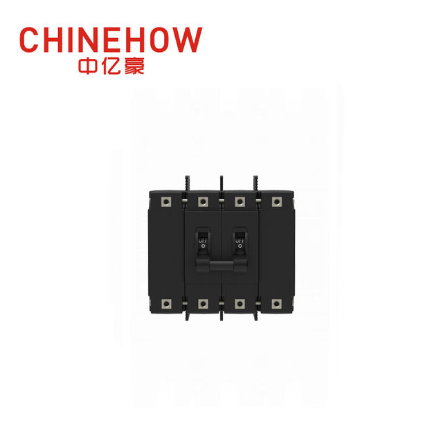 CVP-FR Hydraulic Magnetic Circuit Breaker Long Handle Actuator Per Unit with M6 Stud and Terminal Barriers 4P 