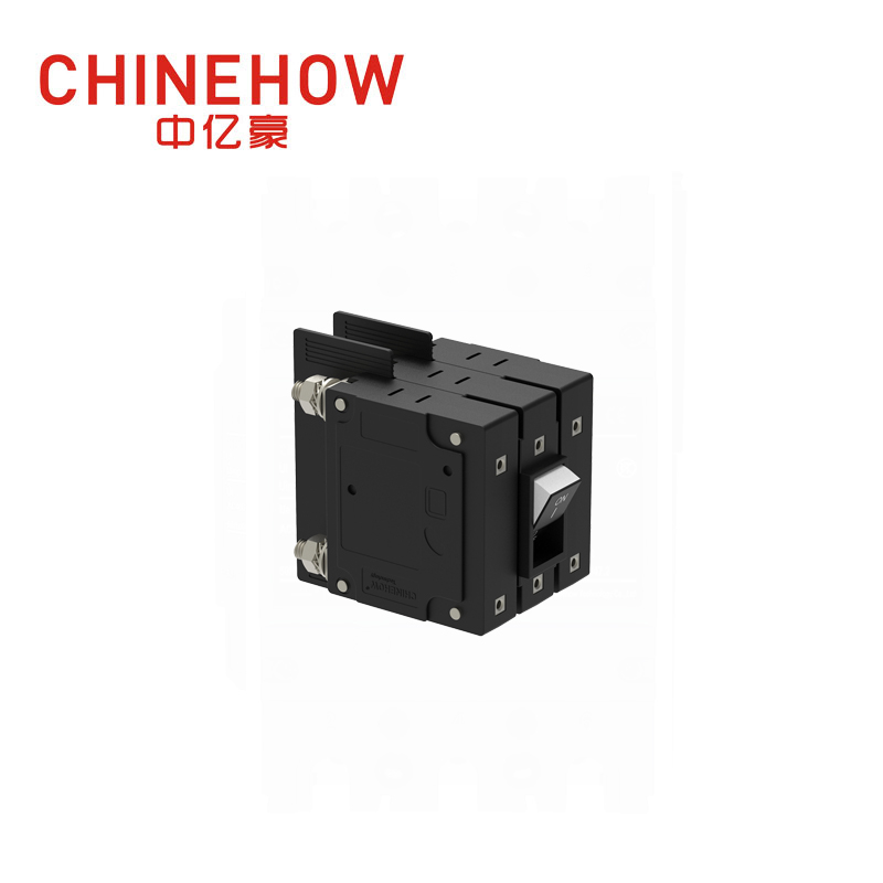 CVP-FR Hydraulic Magnetic Circuit Breaker Flat Rocker Actuator with M6 Stud 3P