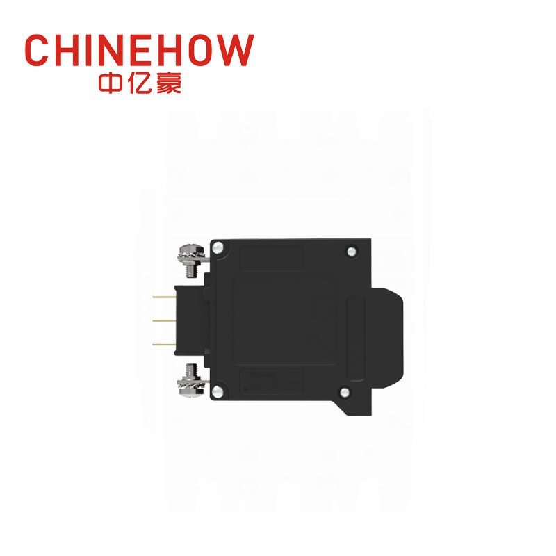 CVP-TH Hydraulic Magnetic Circuit Breaker Angle Rocker Actuator with Guard auxiliary switch and M4 Screw With Upturend Lugs 1P 