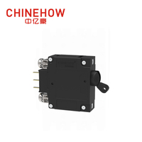 CVP-TH Hydraulic Magnetic Circuit Breaker Long Handle Actuator with Auxiliary switch and M5 Screw Bus 1P 