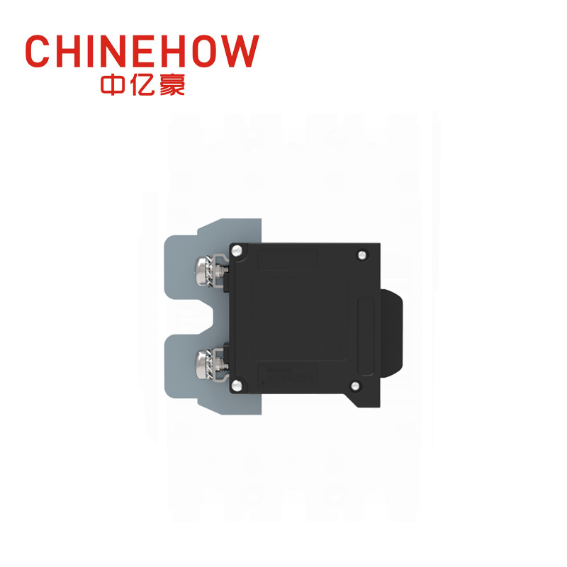 CVP-TH Hydraulic Magnetic Circuit Breaker Angle Rocker Actuator with Guard and M5 Screw Bus 2P