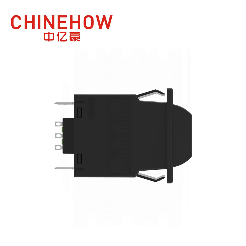 CVP-SM Hudraulic Magnetic Circuit Breaker Angle Rocker With Guard Actuator with Tab(Q.C.250) 1P Black Auxiliary Switch